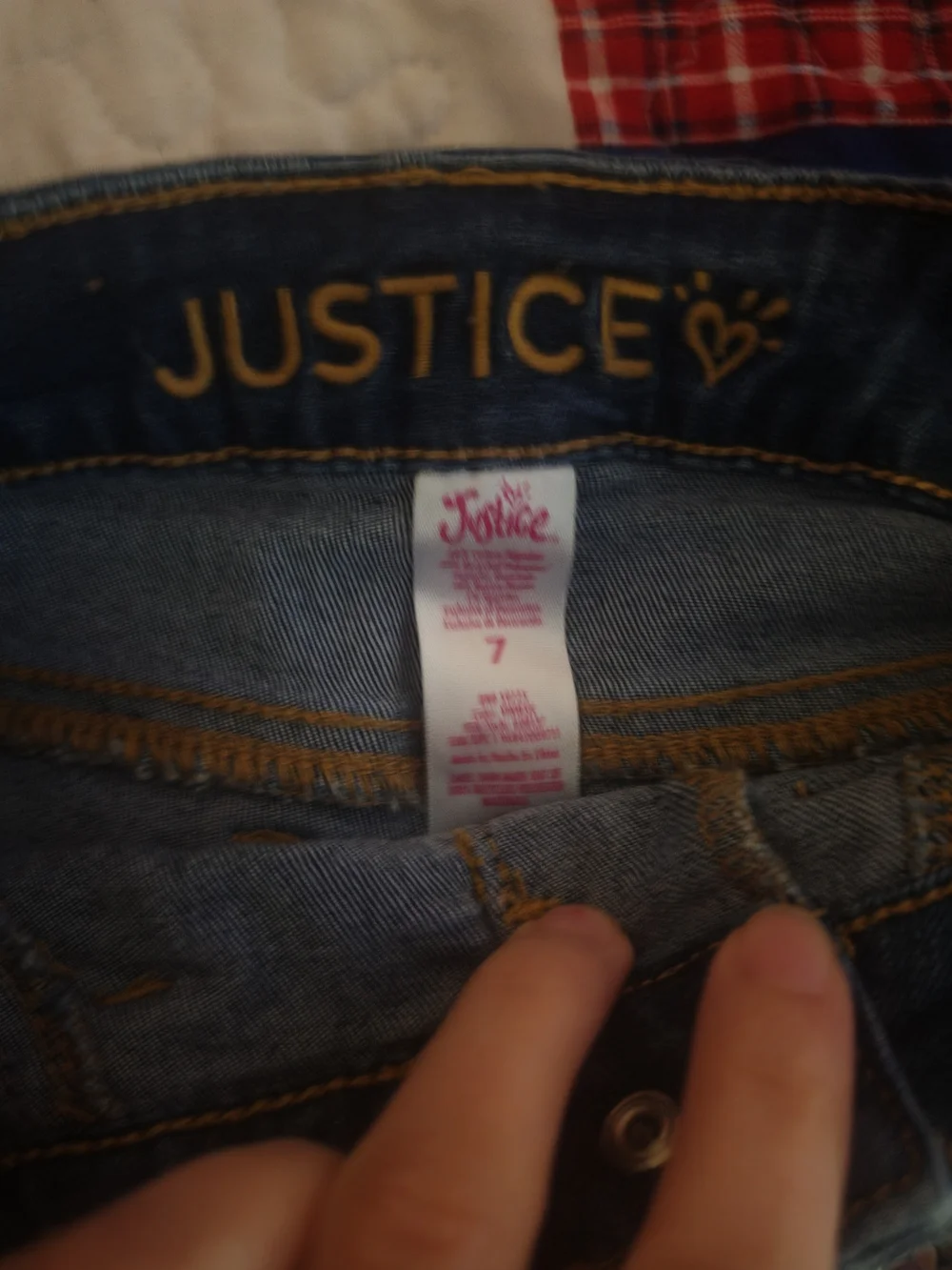 Justice denim shorts